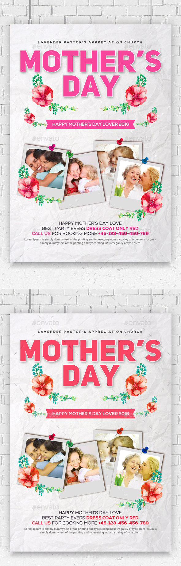 Happy Mother's Day Flyer Psd - Events Flyers