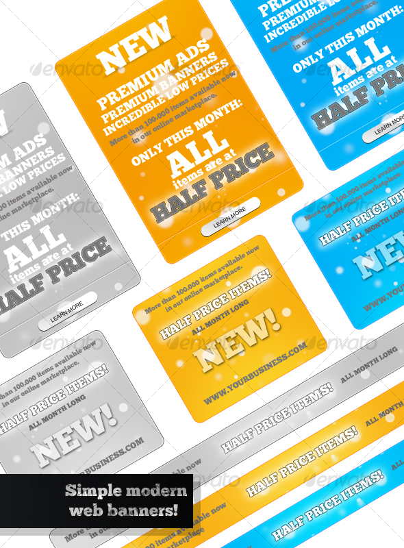 Simple & Modern Web Banners - Miscellaneous Graphics
