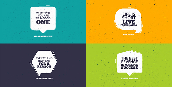Flat Quotes - VideoHive 15811021