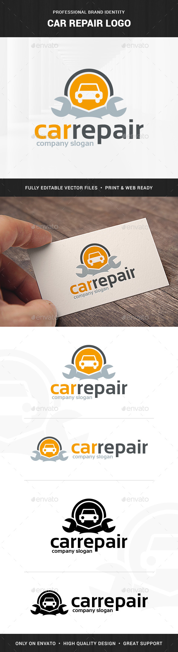 Car Repair Logo Template - Objects Logo Templates