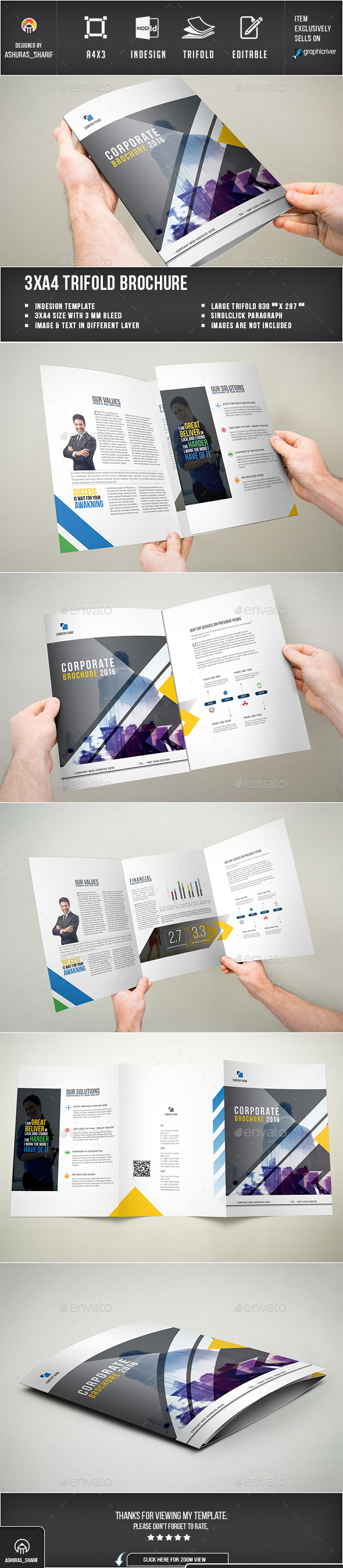 Trifold Brochure - Brochures Print Templates