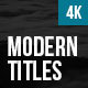 Modern Titles - VideoHive Item for Sale