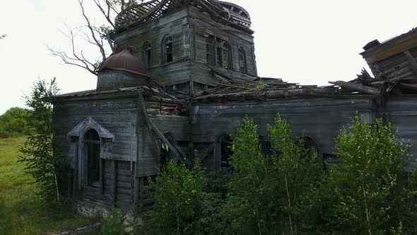 Old Abandoned Wooden Church