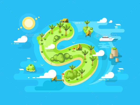Island Offshore Design - Miscellaneous Vectors