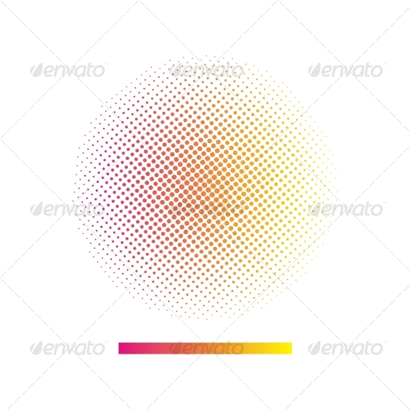 Gradient halftone vector background - Backgrounds Decorative