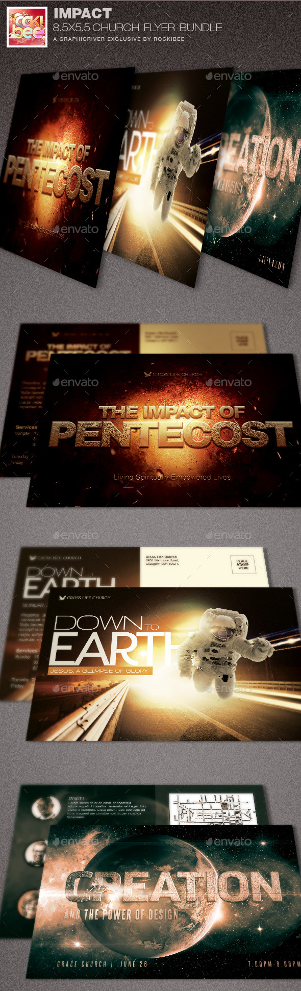 Impact Church Flyer Template Bundle - Church Flyers