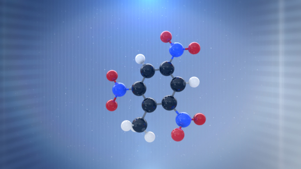 3D Molecule(Trinitrotoluene_TNT)