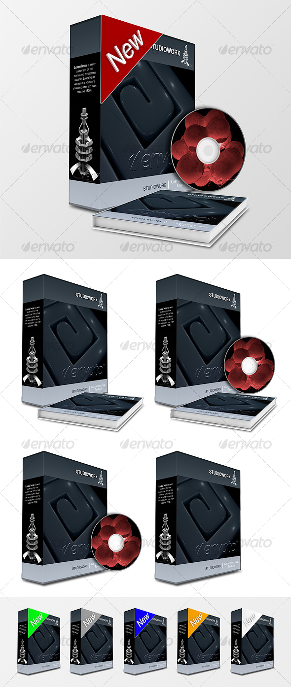 3D PREMIERE PACKAGING TEMPLATE - 3D Renders Graphics
