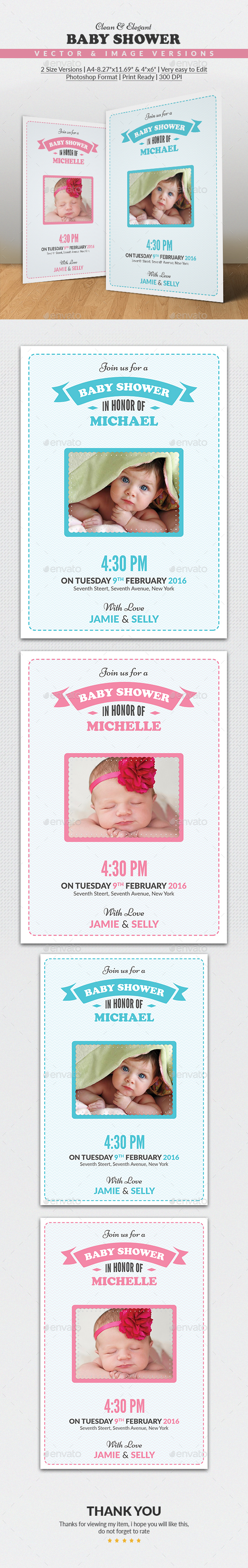 Baby Shower Invitation Card - Invitations Cards & Invites