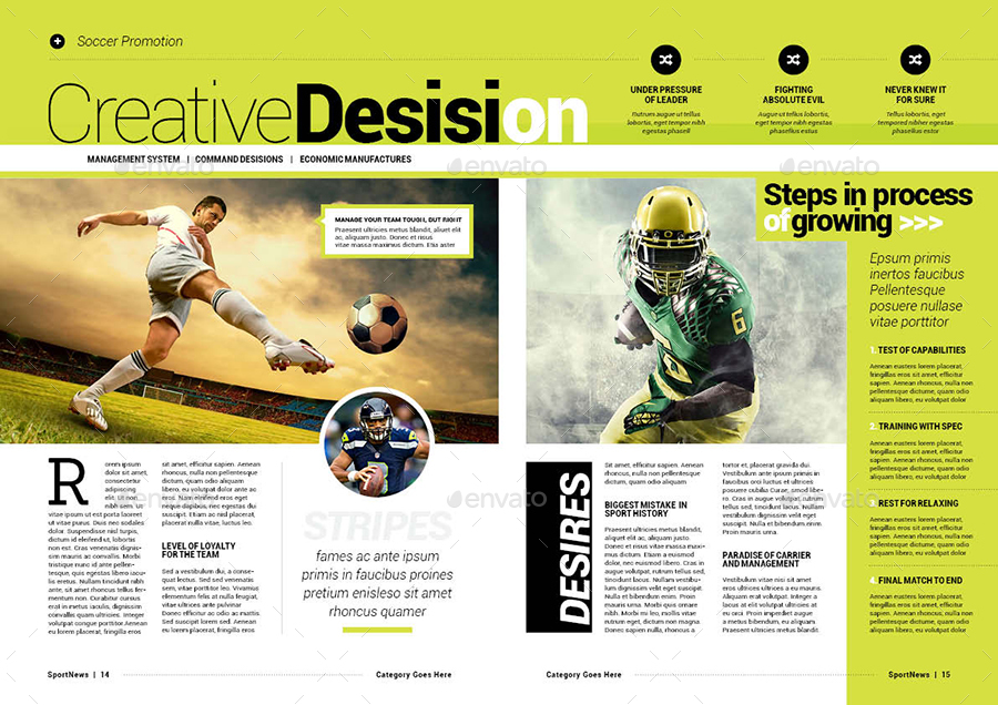 Sport Magazine by -BeCreative-  GraphicRiver