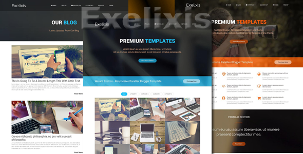 Exelixis - Responsive Blogger Template - Blogger Blogging
