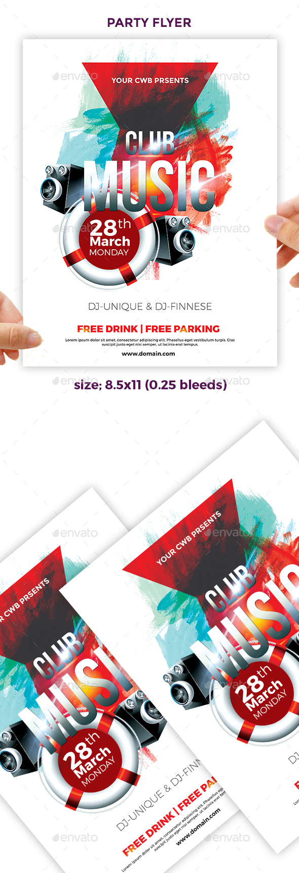Music Party Flyer - Clubs & Parties Events