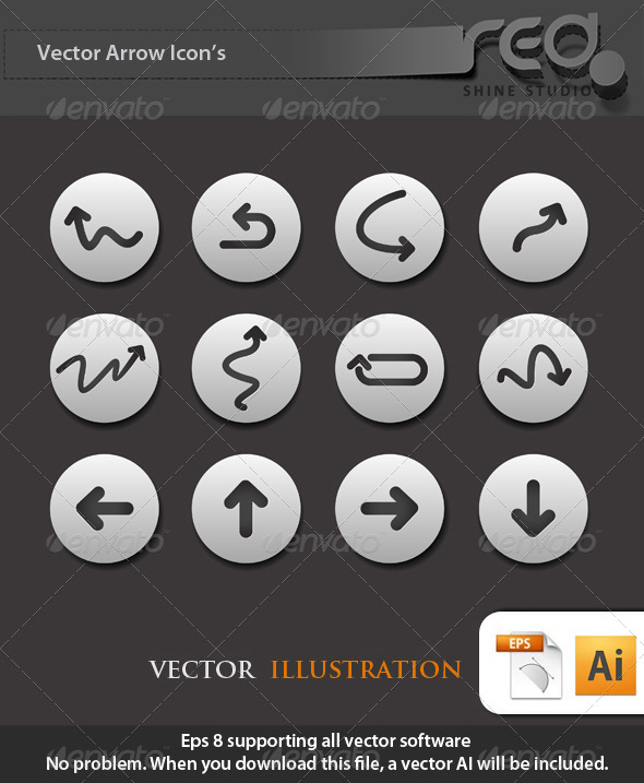 Arrow Icon Vector Pack - Web Elements Vectors