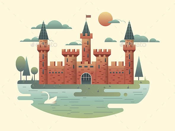 Castle Design Flat - Buildings Objects