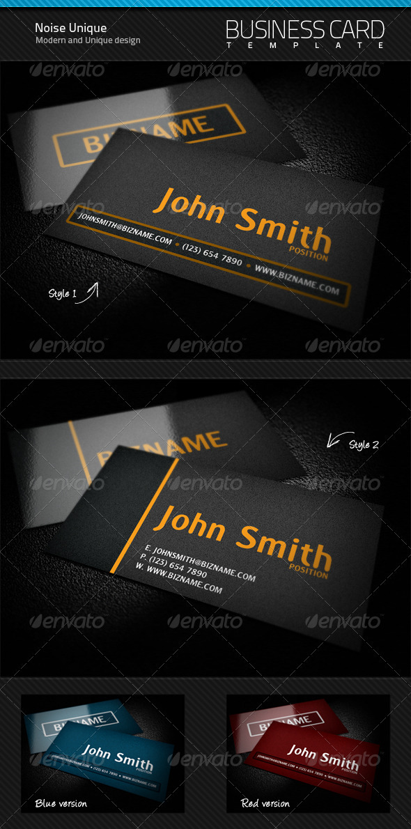 Noise Unique Business Card - Creative Business Cards