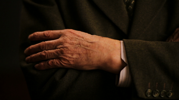 Wrinkles on the Old Man's Hands