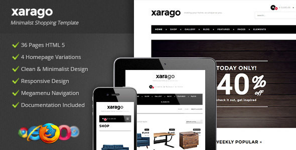 Xarago - Minimalist - ThemeForest 15789684