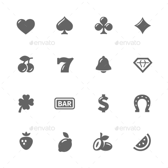 Simple Slot Machine Icons - Icons