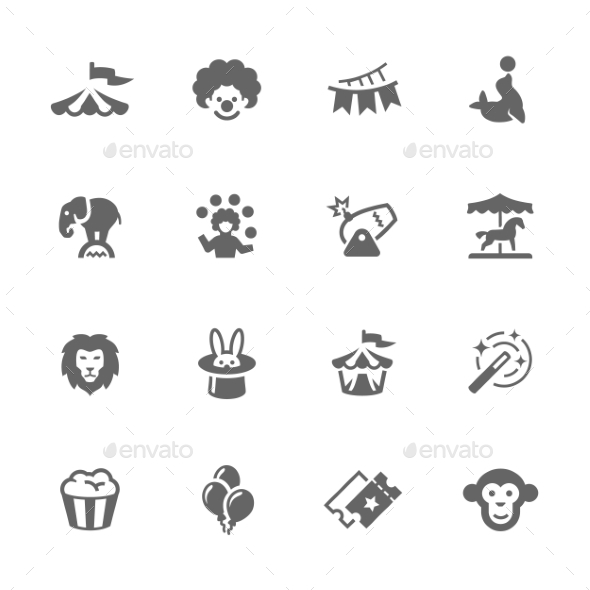 Simple Circus Icons - Miscellaneous Icons