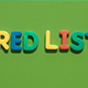 The Word Red List - VideoHive Item for Sale