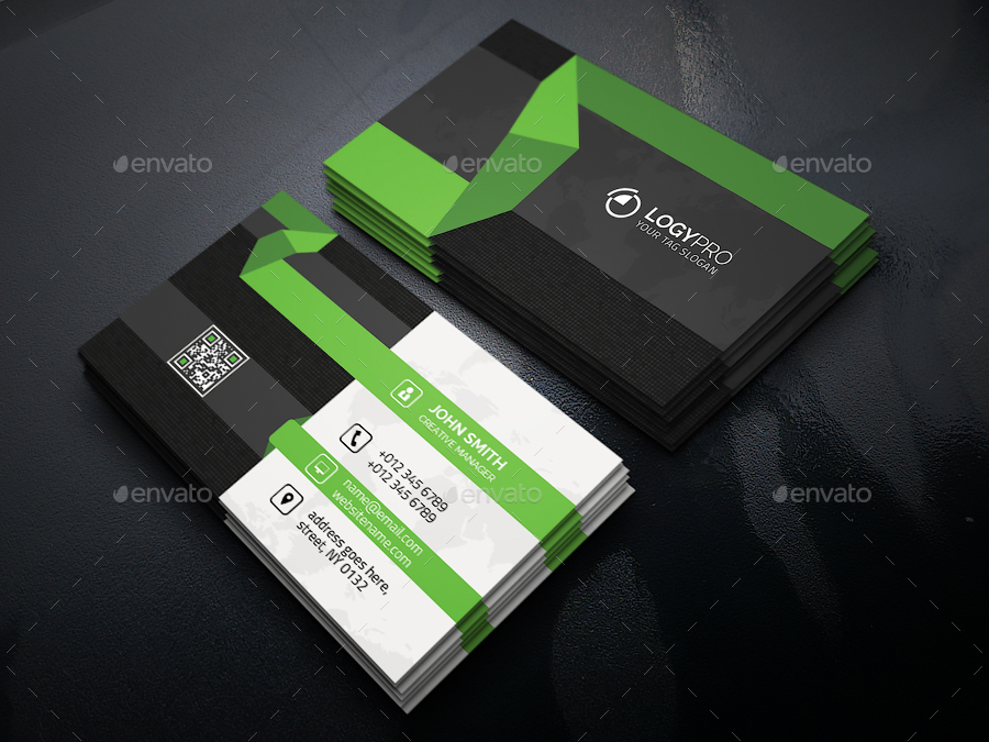 Corporate Flyer + Business Card (Bundle 2 in 1), Print Templates ...