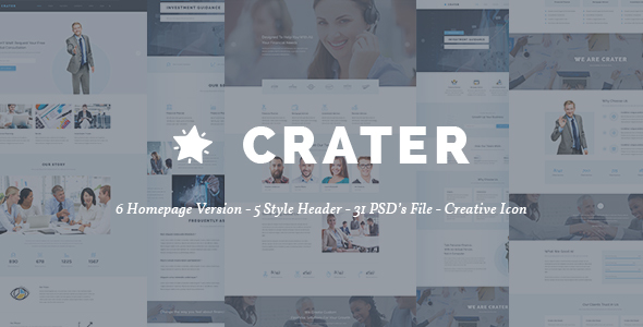 Crater - Finance & Business Template - Business Corporate