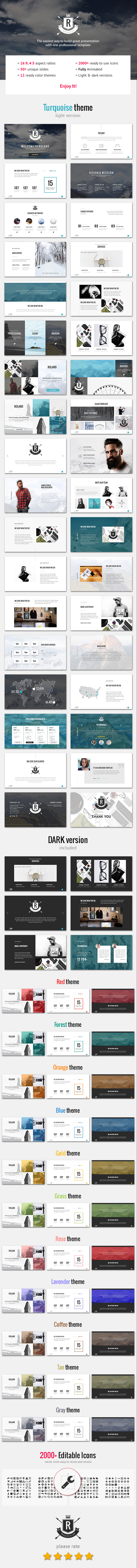Roland – Premium Photo-based Template - PowerPoint Templates Presentation Templates