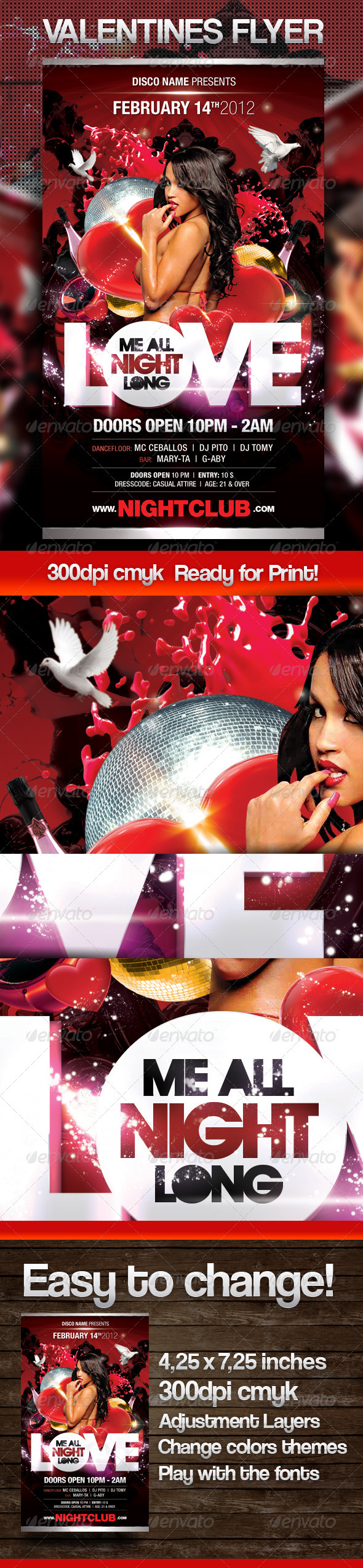 Love Me All Night Long - Clubs & Parties Events