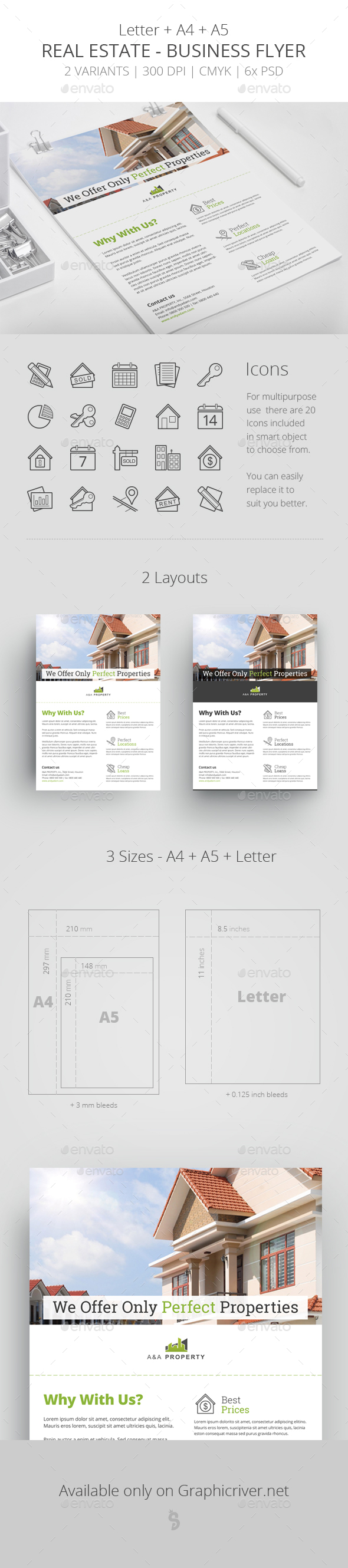 Real Estate - Business Flyer Template 2