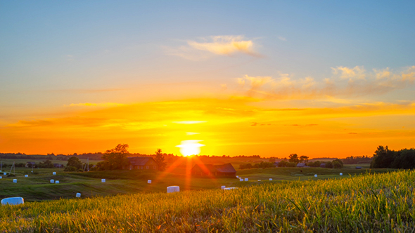 Rural Landscape and Sunset alt