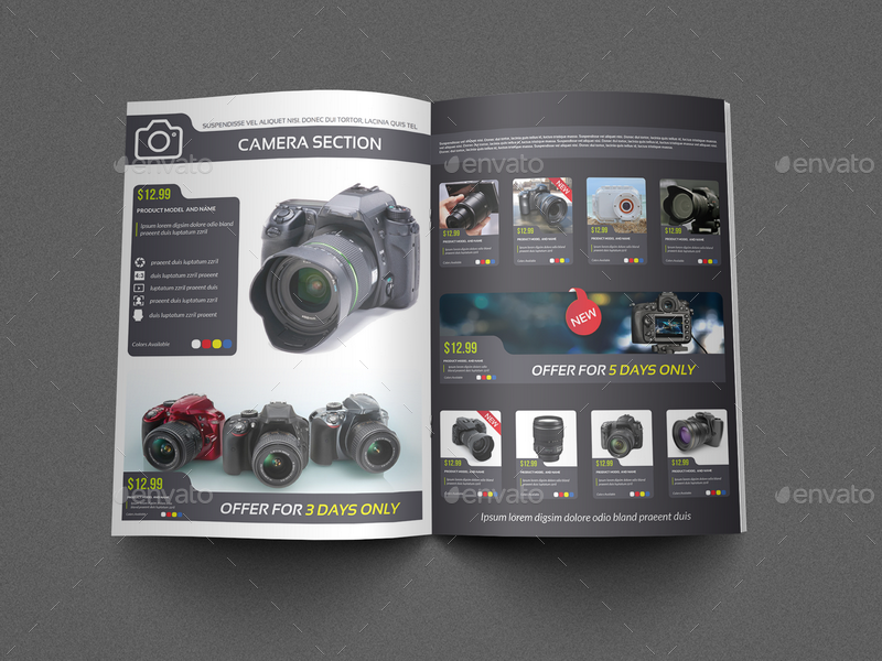 Electronics Products Catalog Brochure Bundle, Print Templates