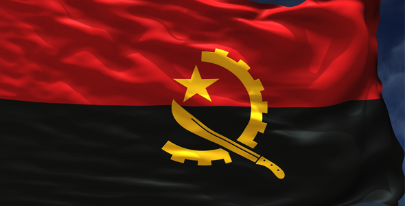 Angola Looped Flag