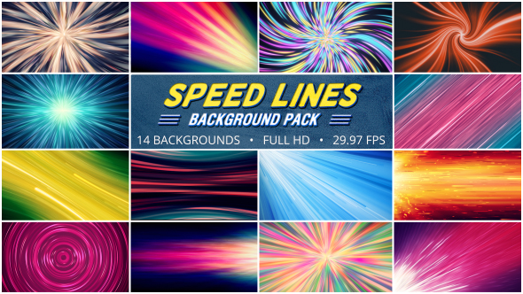 Speed Lines Background Pack