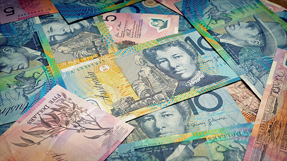 Australian Dollars Rotating alt