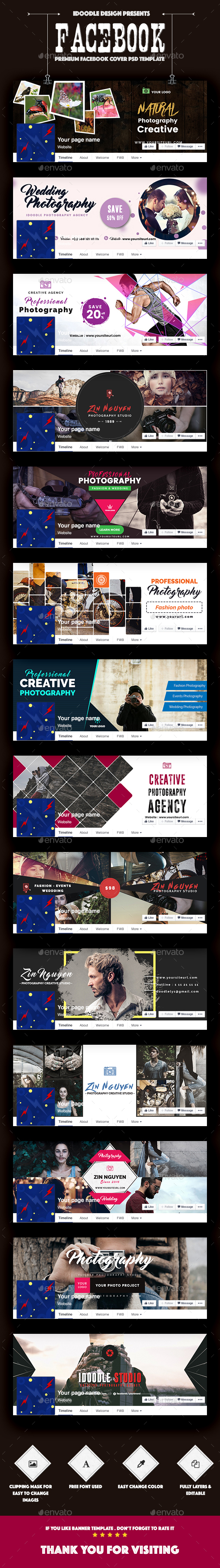 Facebook Photography Covers - 14 PSD - Facebook Timeline Covers Social Media