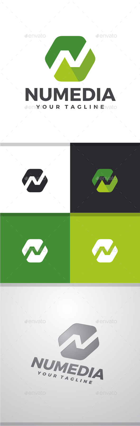 Nu Media - Letter N Logo - Letters Logo Templates