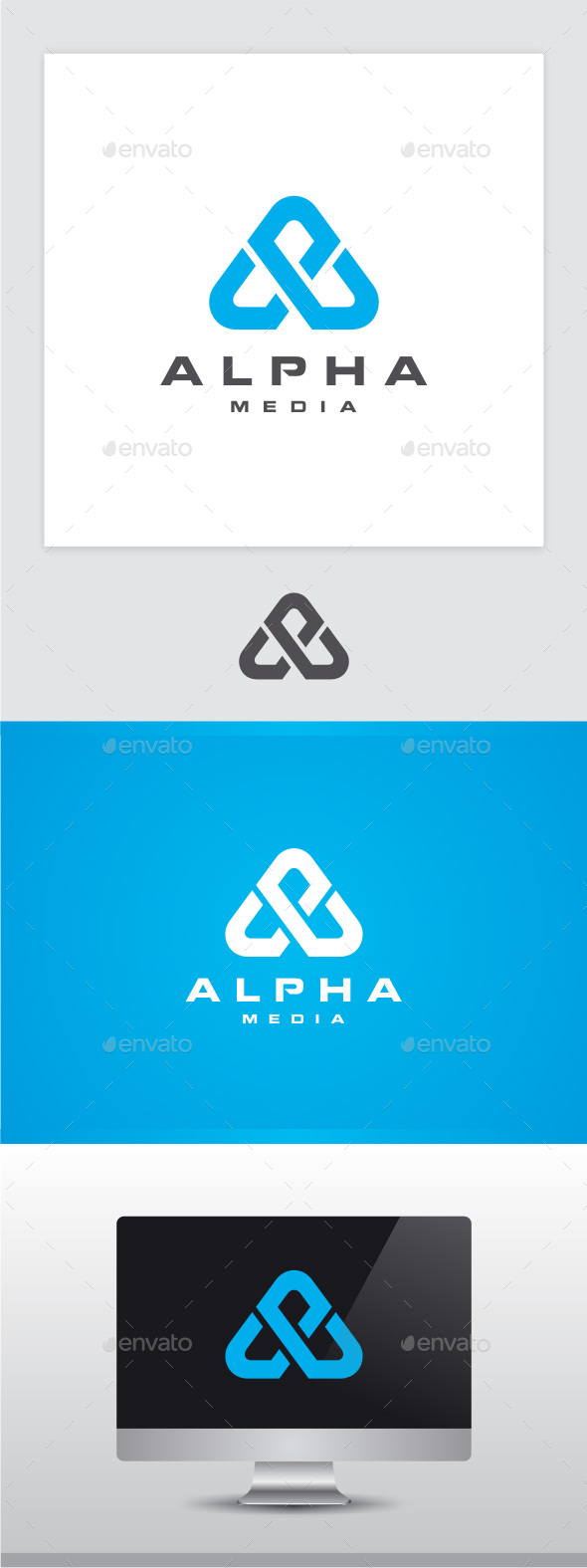 Alpha - Letter A Logo - Letters Logo Templates