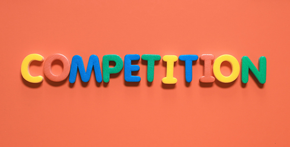 Word "Competition", From Colored Letters