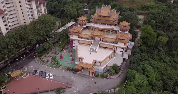 AERIAL: Chinese temple in Malaysia alt