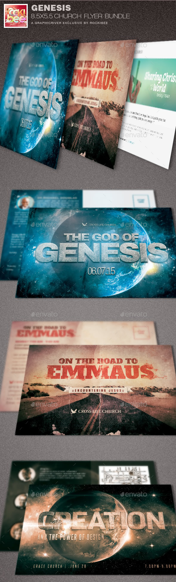 Genesis Church Flyer Template Bundle - Church Flyers