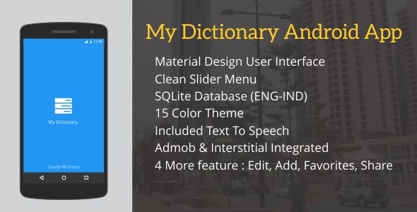 My Dictionary with Admob - CodeCanyon Item for Sale