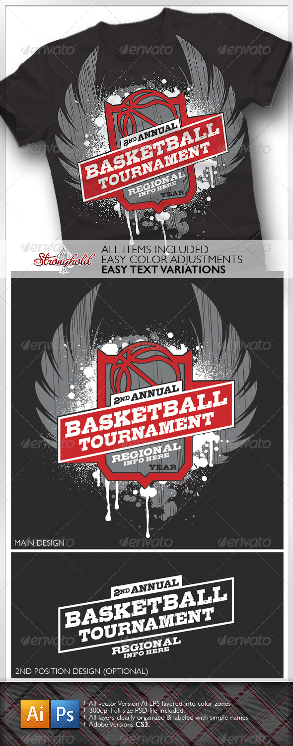 Basketball Tournament T-shirt by getstronghold | GraphicRiver