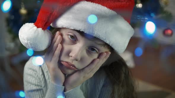 Child Santa with Sad Feelings alt