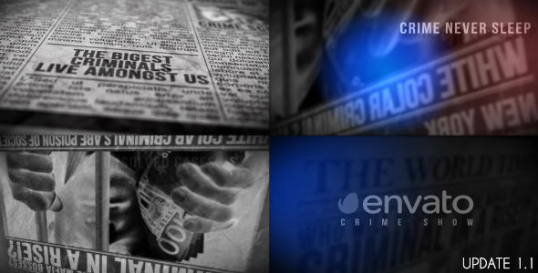Newspaper Crime Show - VideoHive 6528081