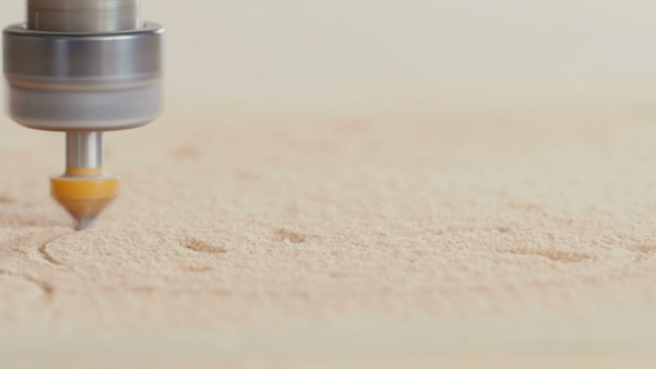 Woodworking. Machine For Embossing On Board alt