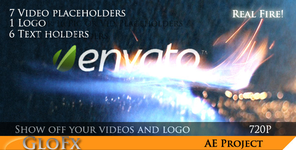 Fire Video Display - VideoHive 1074625