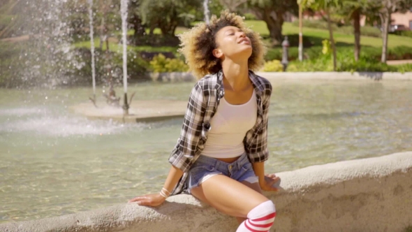 Woman At The Fountain alt