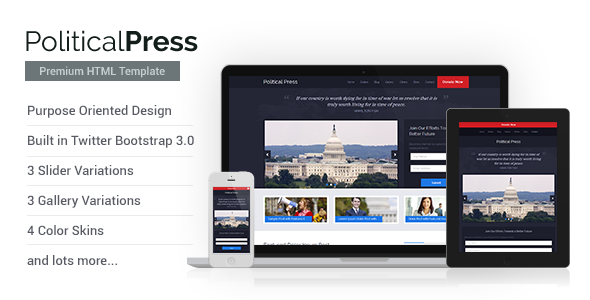 Political Press - HTML Template