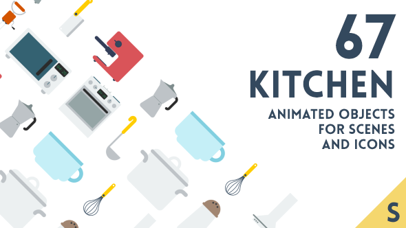 67 Animated Kitchen - VideoHive 15890008