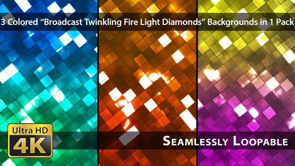 Broadcast Twinkling Fire Light Diamonds - Pack 03